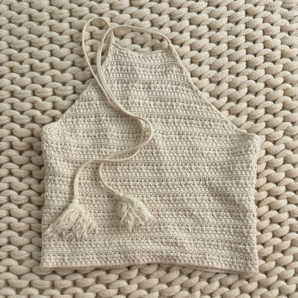 Mango Cream Knit Top